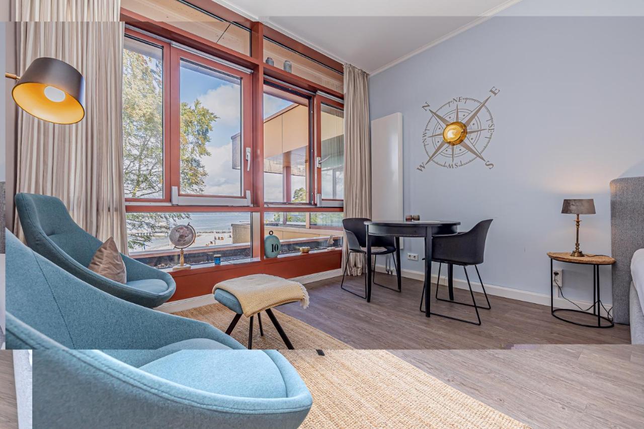Fewo1846 Intermar - Marina Del Rey - Elegantes Studioapartment Mit Meerblick Und Eigenem Strandkorb Glücksburg Esterno foto