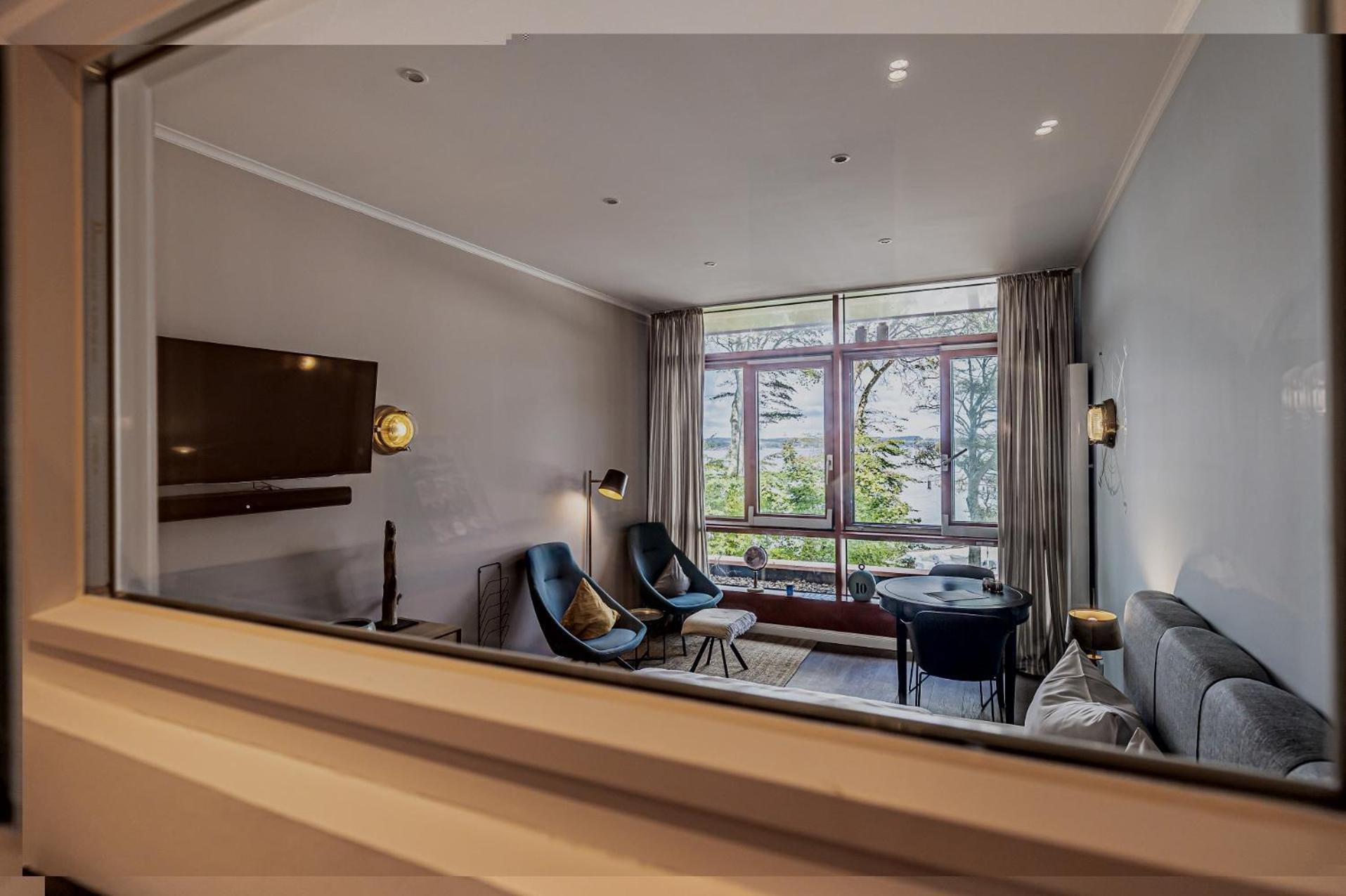 Fewo1846 Intermar - Marina Del Rey - Elegantes Studioapartment Mit Meerblick Und Eigenem Strandkorb Glücksburg Esterno foto